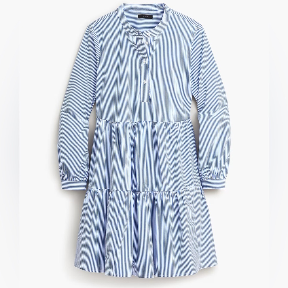 J.Crew Factory , blue and white striped dress